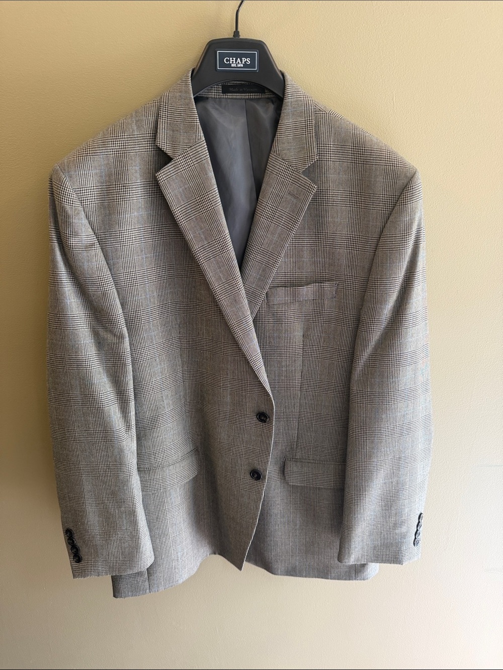 Chaps Men's Gray Glen Plaid Sport Coat